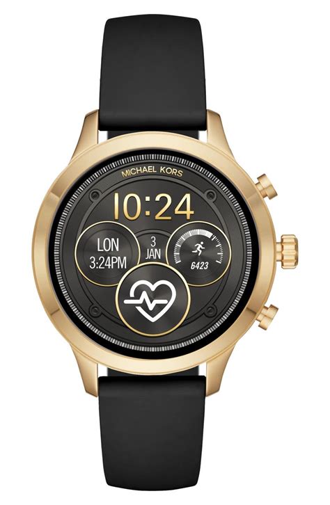 michael kors access runway black ring|Michael Kors runway access smartwatch.